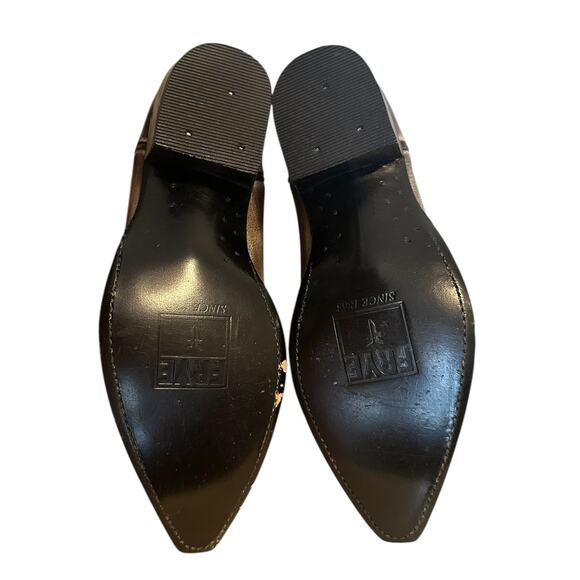 Frye Vintage Floral Blue Leather Pointed Tow Cowgirl Boots 8.5 - Picture 6 of 9